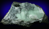 Prehnite with Calcite from O and G Industries Southbury Quarry, Southbury, New Haven County, Connecticut