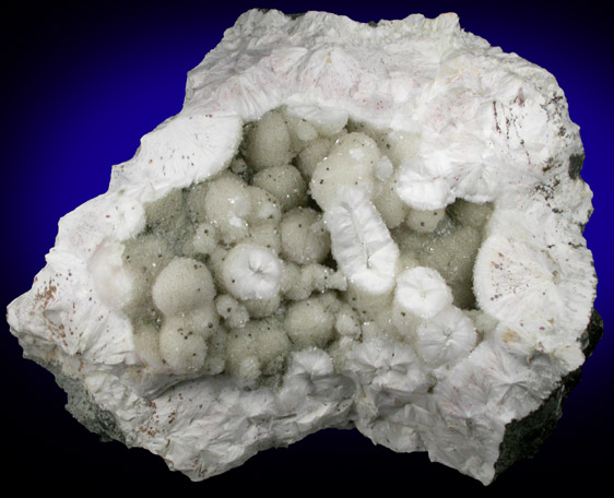 Pectolite with Pyrite from Millington Quarry, Bernards Township, Somerset County, New Jersey