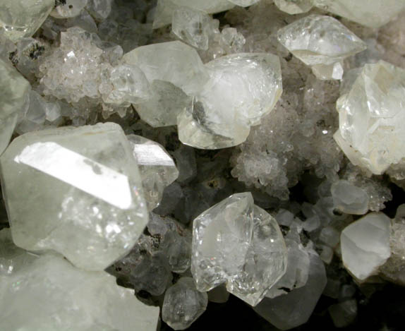 Datolite and Chabazite-Ca from Prospect Park Quarry, Prospect Park, Passaic County, New Jersey