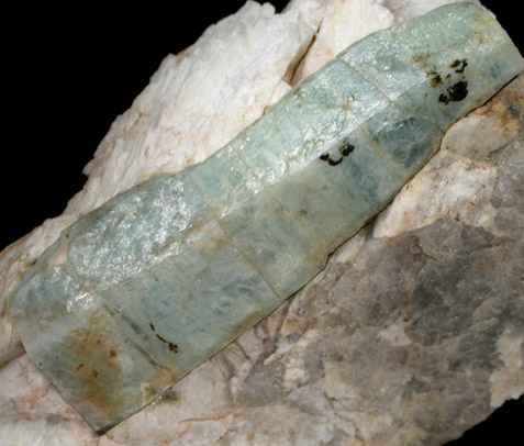 Beryl in Albite from Case Quarry, Portland, Middlesex County, Connecticut