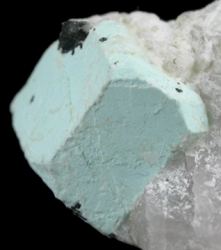 Turquoise pseudomorph after Beryl from Apache Canyon Mines, Turquoise Mountains, San Bernardino County, California