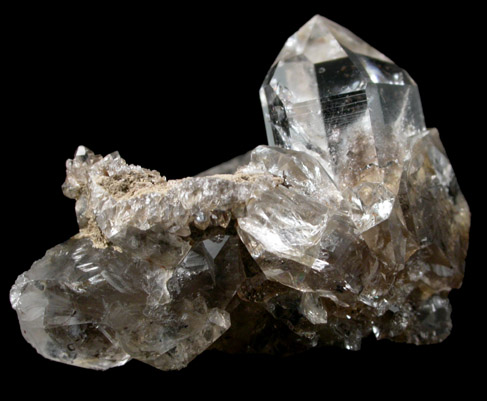 Quartz var. Herkimer Diamonds from Diamond Acres (Hastings Farm), Fonda, Montgomery County, New York