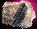 Indicolite Tourmaline in Quartz from Dunton Quarry, Plumbago Mountain, Hall's Ridge, Newry, Oxford County, Maine