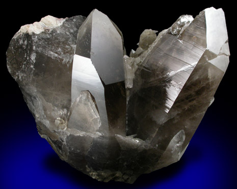 Quartz var. Smoky Quartz (Dauphin Twin) from Peter's Pocket, Bartlett, Carroll County, New Hampshire