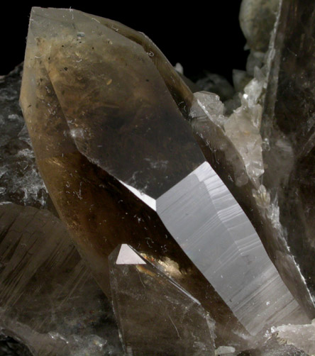 Quartz var. Smoky Quartz (Dauphin Twin) from Peter's Pocket, Bartlett, Carroll County, New Hampshire