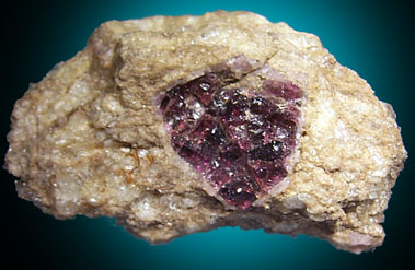Elbaite Tourmaline in Pollucite from Mount Mica Quarry, Paris, Oxford County, Maine
