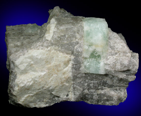 Beryl var. Aquamarine from Orchard Quarry, Buckfield, Oxford County, Maine