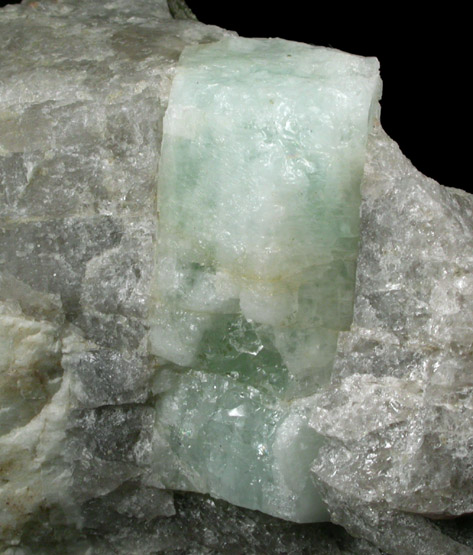 Beryl var. Aquamarine from Orchard Quarry, Buckfield, Oxford County, Maine