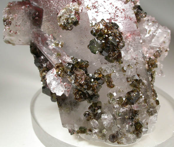 Quartz with Hematite, Magnesite, Uvite Tourmaline from Brumado District, Serra das guas, Bahia, Brazil