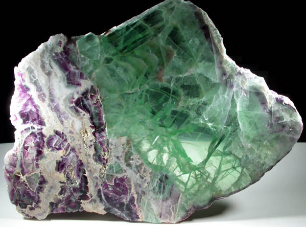 Fluorite (polished slab) from China