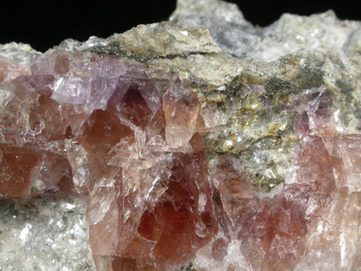 Fluorite from Old Mine Plaza construction site, Mine Hill, Trumbull, Fairfield County, Connecticut