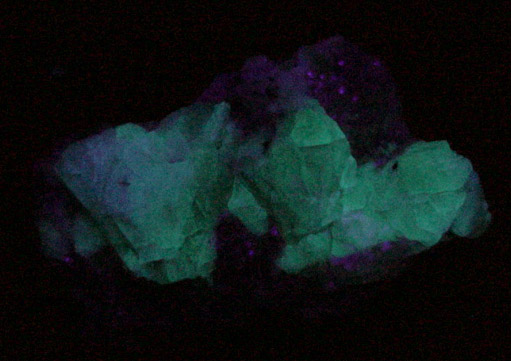 Fluorite from Old Mine Plaza construction site, Mine Hill, Trumbull, Fairfield County, Connecticut