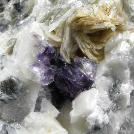Fluorite from Old Mine Plaza construction site, Mine Hill, Trumbull, Fairfield County, Connecticut