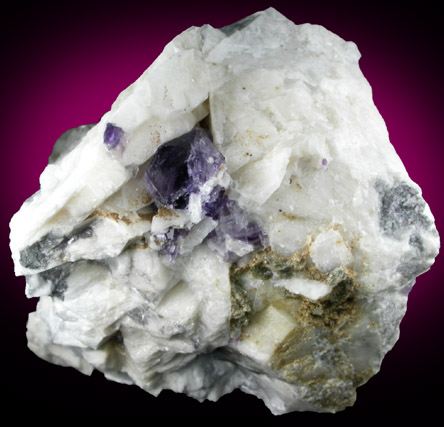 Fluorite from Old Mine Plaza construction site, Mine Hill, Trumbull, Fairfield County, Connecticut