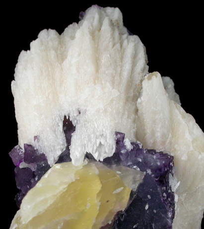 Fluorite and Calcite from Cave-in-Rock District, Hardin County, Illinois