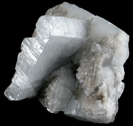 Celestine with Calcite from Dundas, Ontario, Canada