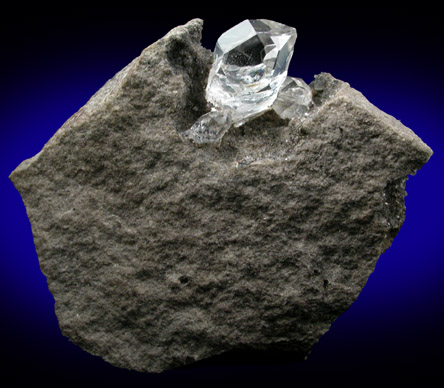 Quartz var. Herkimer Diamonds on dolostone from Crystal Grove, Lassellsville, Montgomery County, New York