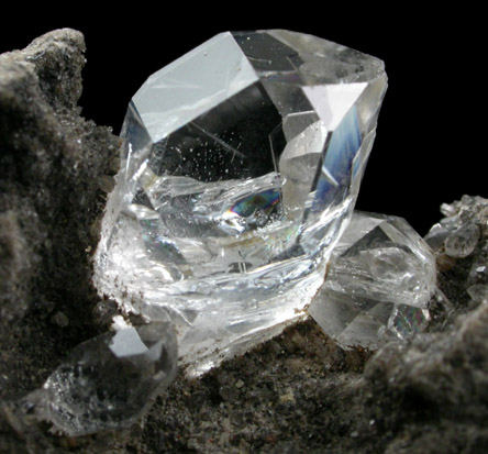 Quartz var. Herkimer Diamonds on dolostone from Crystal Grove, Lassellsville, Montgomery County, New York