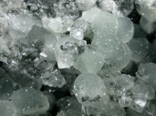 Prehnite with Calcite from O and G Industries Southbury Quarry, Southbury, New Haven County, Connecticut