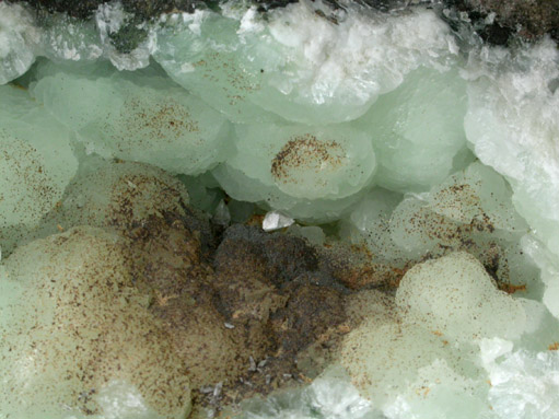 Prehnite with Goethite from Millington Quarry, Bernards Township, Somerset County, New Jersey