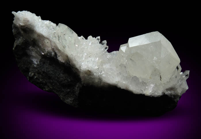 Datolite on Quartz from Prospect Park Quarry, Prospect Park, Passaic County, New Jersey