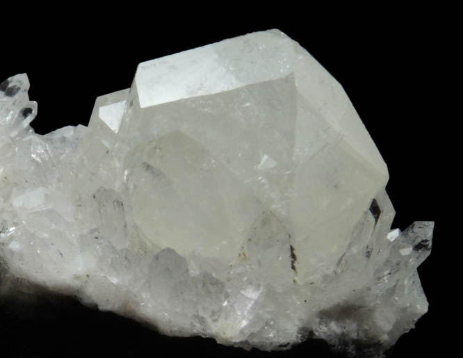 Datolite on Quartz from Prospect Park Quarry, Prospect Park, Passaic County, New Jersey