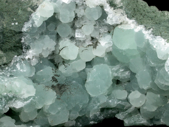 Prehnite with Calcite from Millington Quarry, Bernards Township, Somerset County, New Jersey