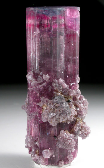 Elbaite var. Rubellite Tourmaline with Lepidolite from Jonas Mine, Conselheiro Pena, Minas Gerais, Brazil