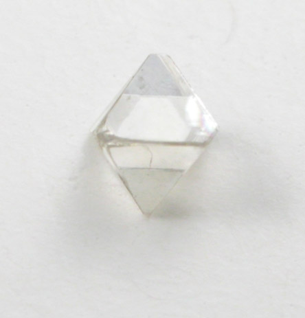 Diamond (0.07 carat pale-brown octahedral crystal) from Mirny, Republic of Sakha, Siberia, Russia