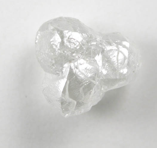 Diamond (1.10 carat three colorless intergrown crystals) from Gauteng Province, South Africa