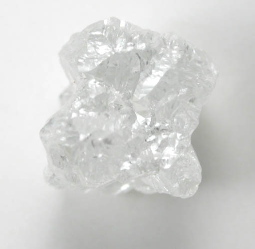 Diamond (1.11 carat skeletal colorless cubic crystal) from Gauteng Province, South Africa