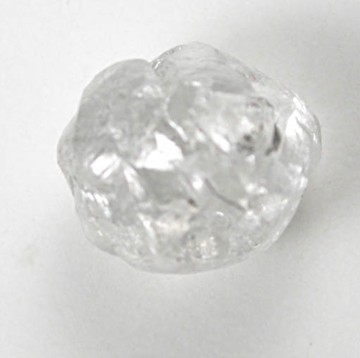 Diamond (0.93 carat colorless complex crystal) from Gauteng Province, South Africa