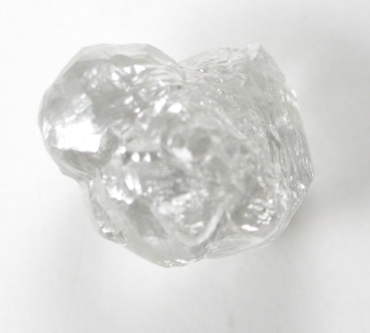 Diamond (1.09 carat four colorless intergrown crystals) from Gauteng Province, South Africa