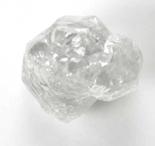 Diamond (1.09 carat four colorless intergrown crystals) from Gauteng Province, South Africa