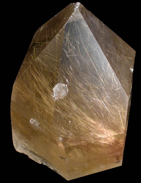 Quartz with Rutile inclusions (Rutilated Quartz) from Novo Horizonte, Bahia, Brazil