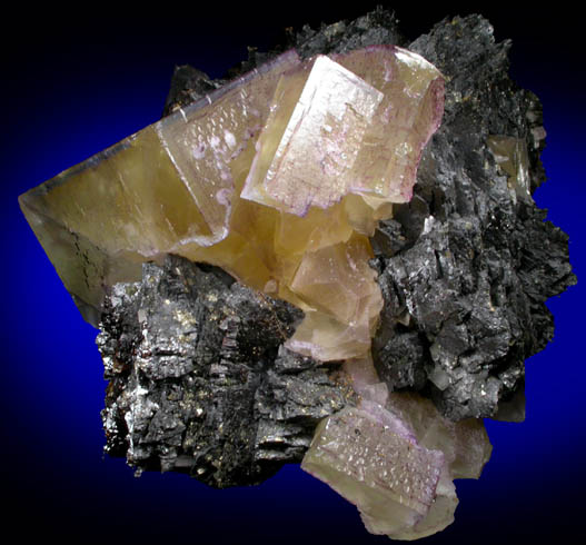 Fluorite on Sphalerite from Cave-in-Rock District, Hardin County, Illinois