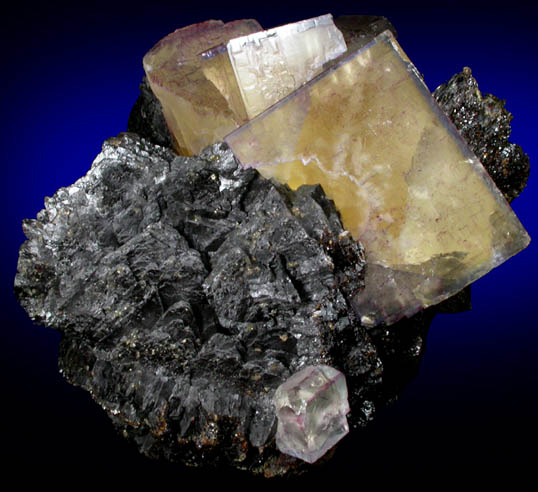 Fluorite on Sphalerite from Cave-in-Rock District, Hardin County, Illinois