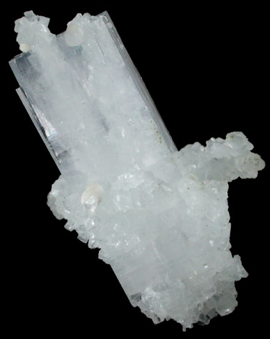 Apophyllite with Prehnite pseudomorphs after Laumontite from Mumbai (Bombay) District, Maharashtra, India