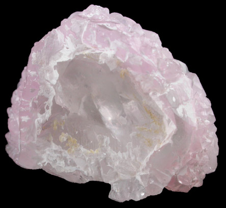 Quartz var. Rose Quartz Crystals from Lavra da Ilha, Taquaral, Jequitinhonha River, Minas Gerais, Brazil