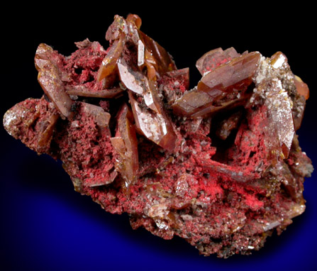 Minium and Wulfenite from Red Cloud Mine, Silver District, La Paz County, Arizona