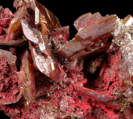 Minium and Wulfenite from Red Cloud Mine, Silver District, La Paz County, Arizona