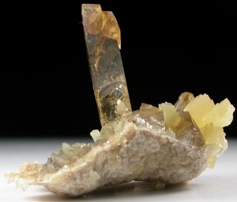 Barite on Calcite from Elk Creek, Meade County, South Dakota