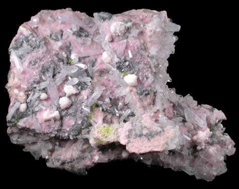 Helvite, Rhodonite, Quartz from Pachapaqui District, Bolognesi Province, Ancash Department, Peru