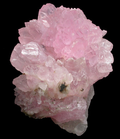 Quartz var. Rose Quartz Crystals from Lavra da Ilha, Taquaral, Jequitinhonha River, Minas Gerais, Brazil