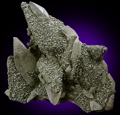 Calcite with Marcasite from Brushy Creek, Viburnum Trend, Reynolds County, Missouri