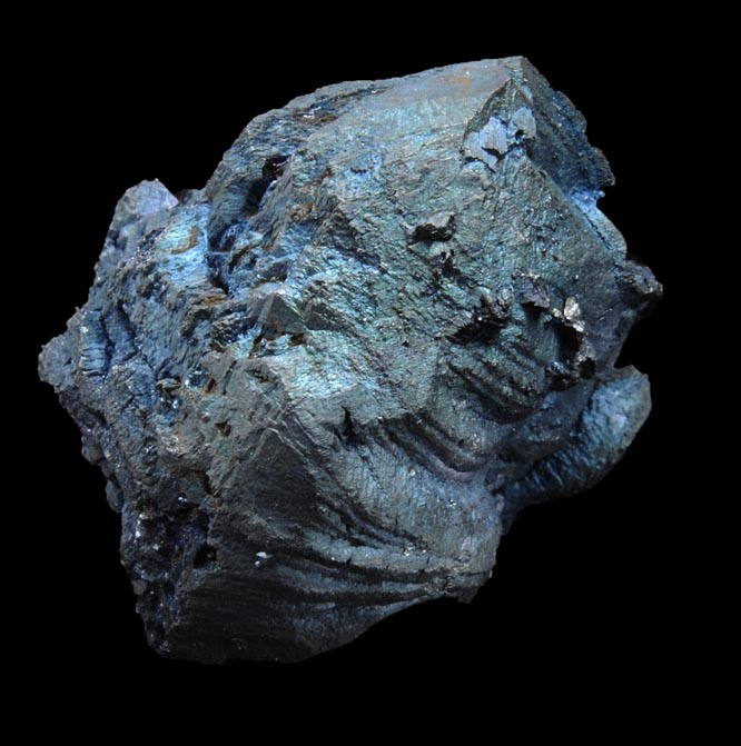 Chalcocite with Chalcopyrite-Bornite coating from Flambeau Mine, Ladysmith, Rusk County, Wisconsin