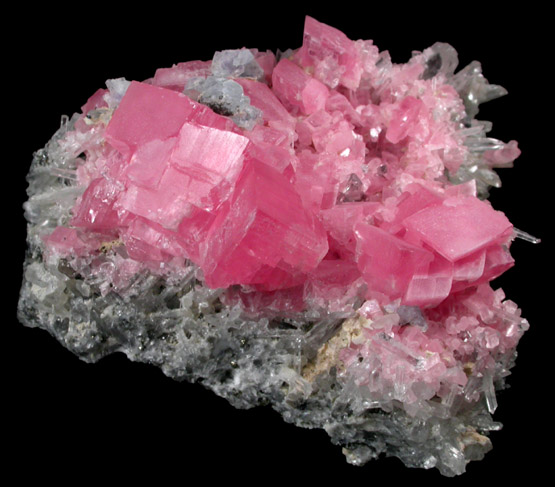 Rhodochrosite, Quartz, Pyrite, Fluorite from Sweet Home Mine, 04-05 Pocket, Watercouse Raise, Buckskin Gulch, Alma District, Park County, Colorado