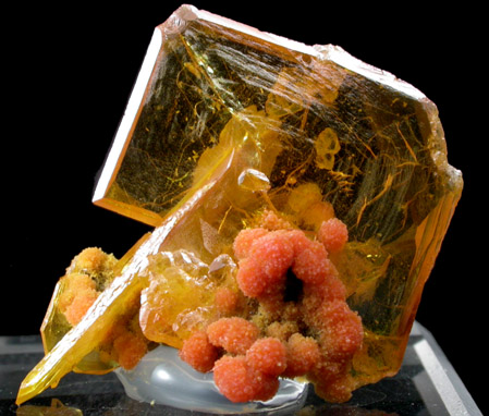 Wulfenite with Mimetite from San Francisco Mine, Cerro Prieto, north of Cucurpe, Sonora, Mexico