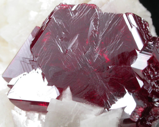 Cinnabar on Dolomite from Tongren, Guizhou Province, China