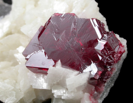 Cinnabar on Dolomite from Tongren, Guizhou Province, China